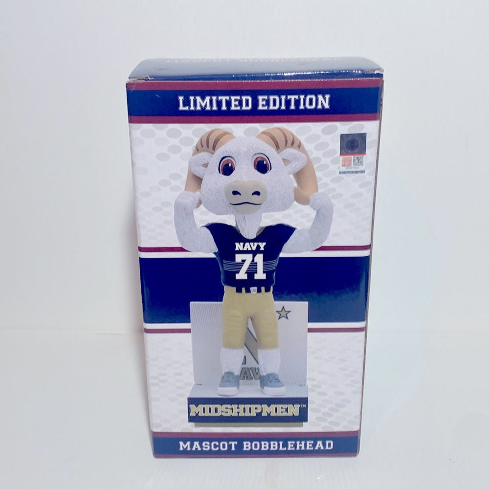 Navy Midshipmen  Limited Edition Billy the Goat Mascot Bobblehead 43 of 2023 New